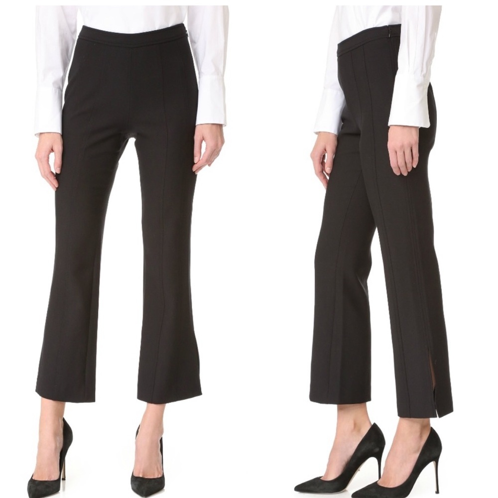 Cinq a Sept Tinsley Pants Crop Flare Black Size 6